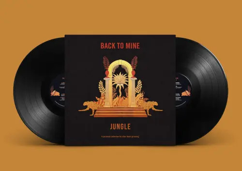 Vinyl album cover design for Back To Mine series by Jungle
