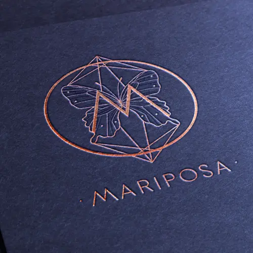 Logo and brand identity design for Mariposa London