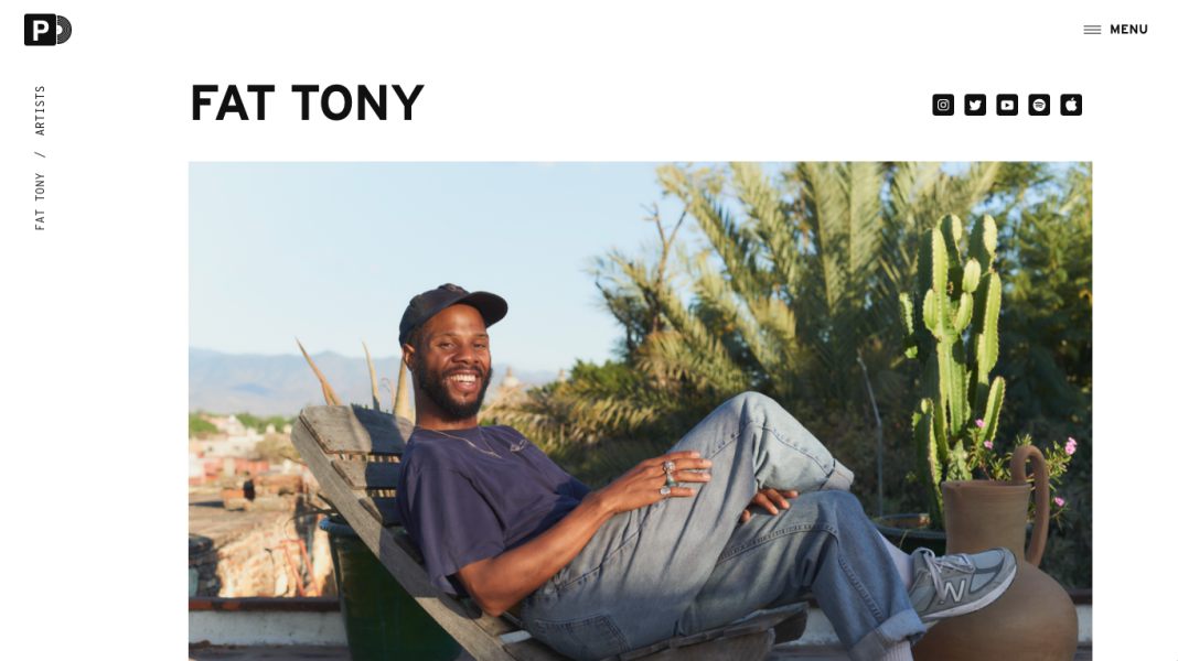 Carpark Records brand identity and music artist website e-commerce store design