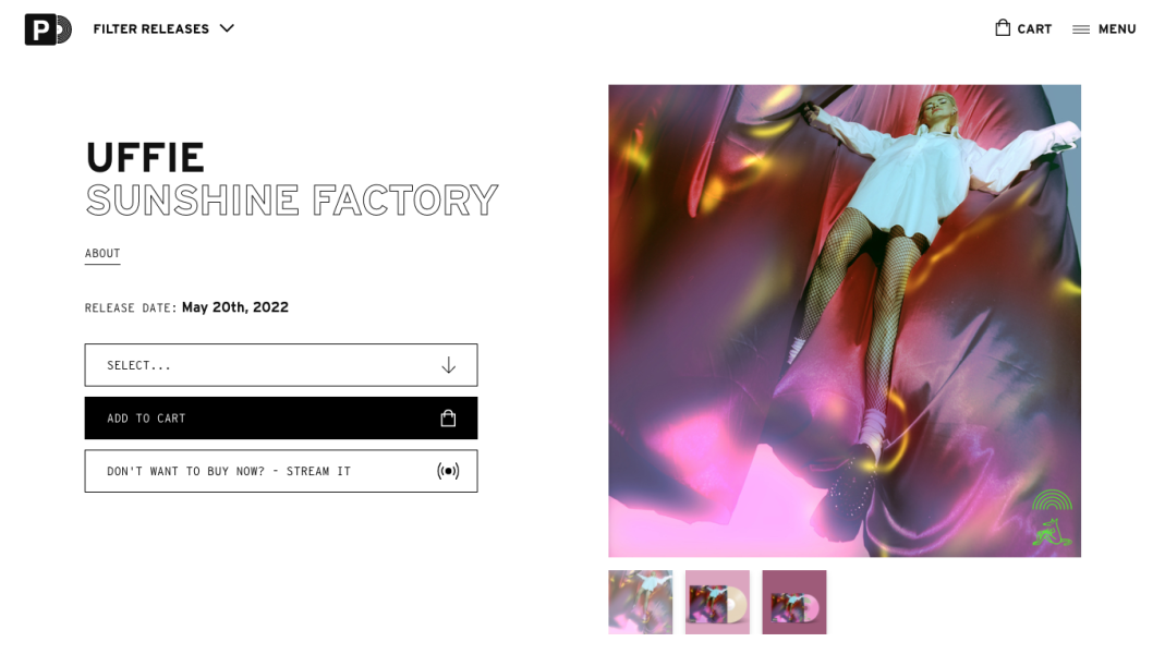Carpark Records brand identity and music website e-commerce store design