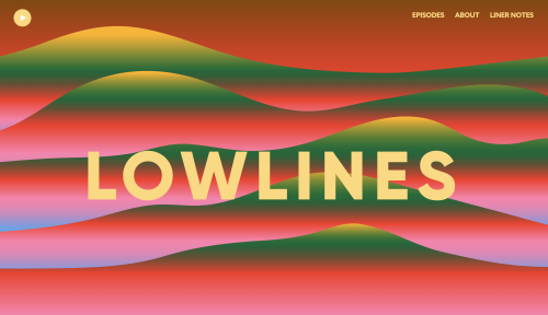 East London web design for Lowlines podcast