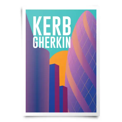 Bespoke illustrations for Kerb Gherkin food market poster