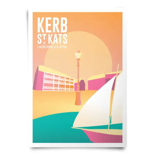 Bespoke illustrations for Kerb St. Kats food market poster
