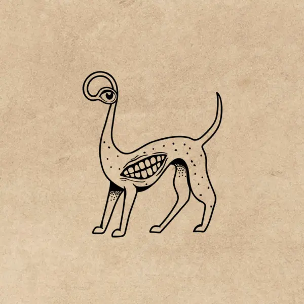 A.B. Hamilton dog character illustration