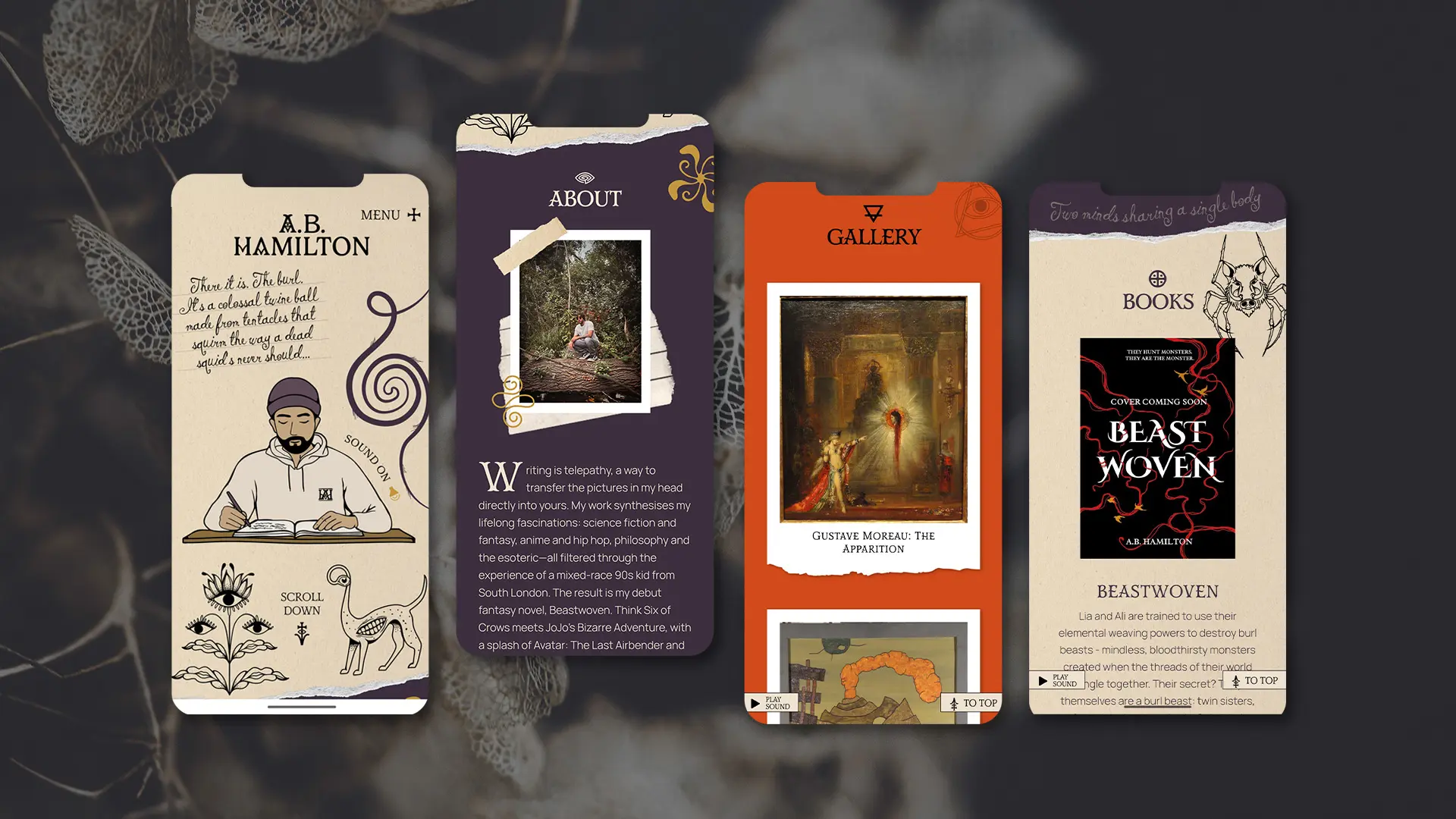 A B Hamilton Mobile website designs by Another Kind