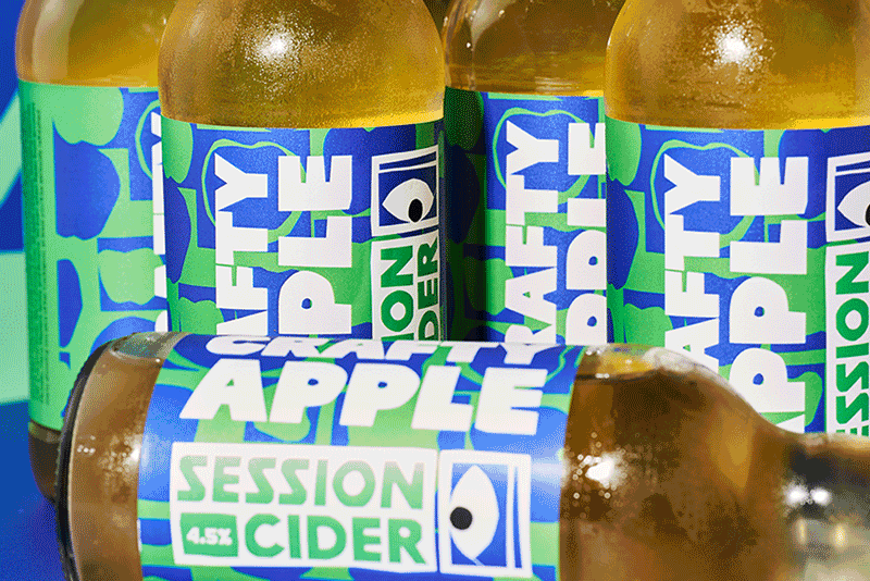 Crafty Apple Cider Bottle Label Design