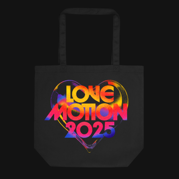 Tote bag design for Love Motion Festival