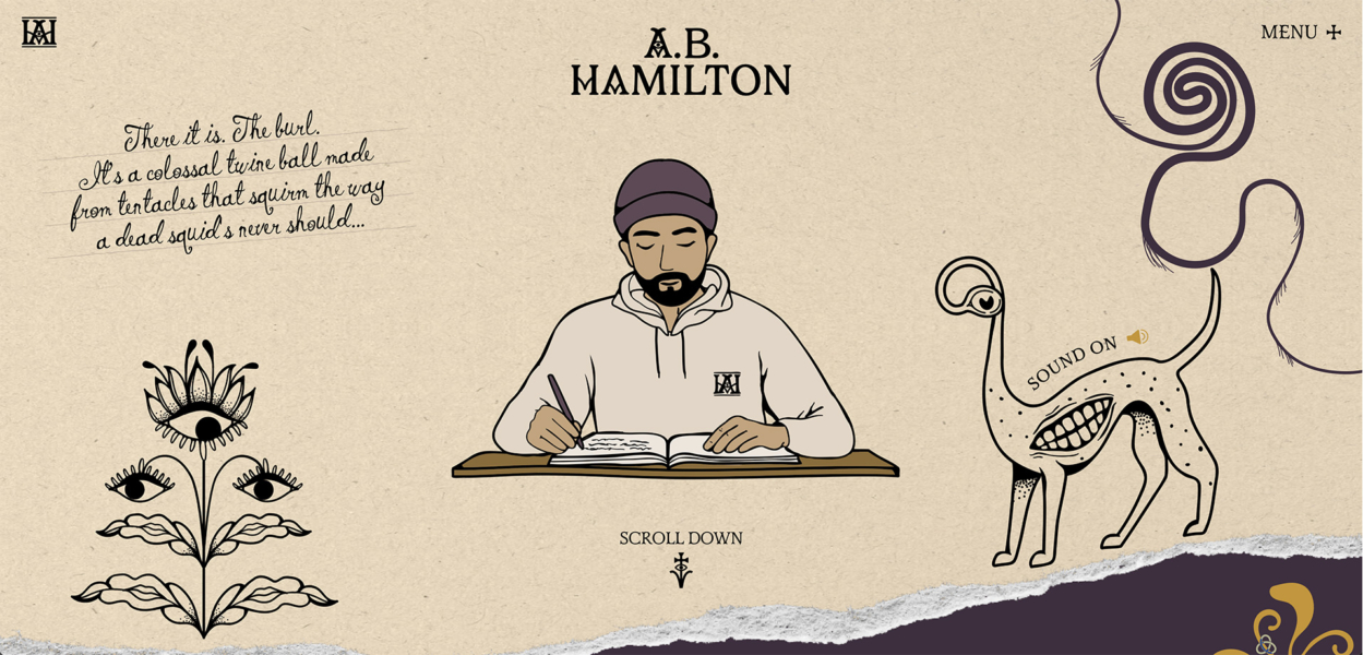 A.B. Hamilton web design